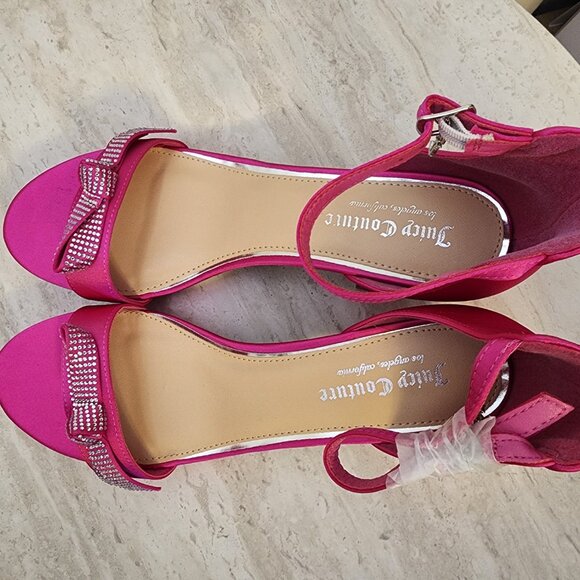 Juicy Couture Womens Nelly Tw Bright Pink Satin from Macy’s  - b042 - Picture 4 of 8